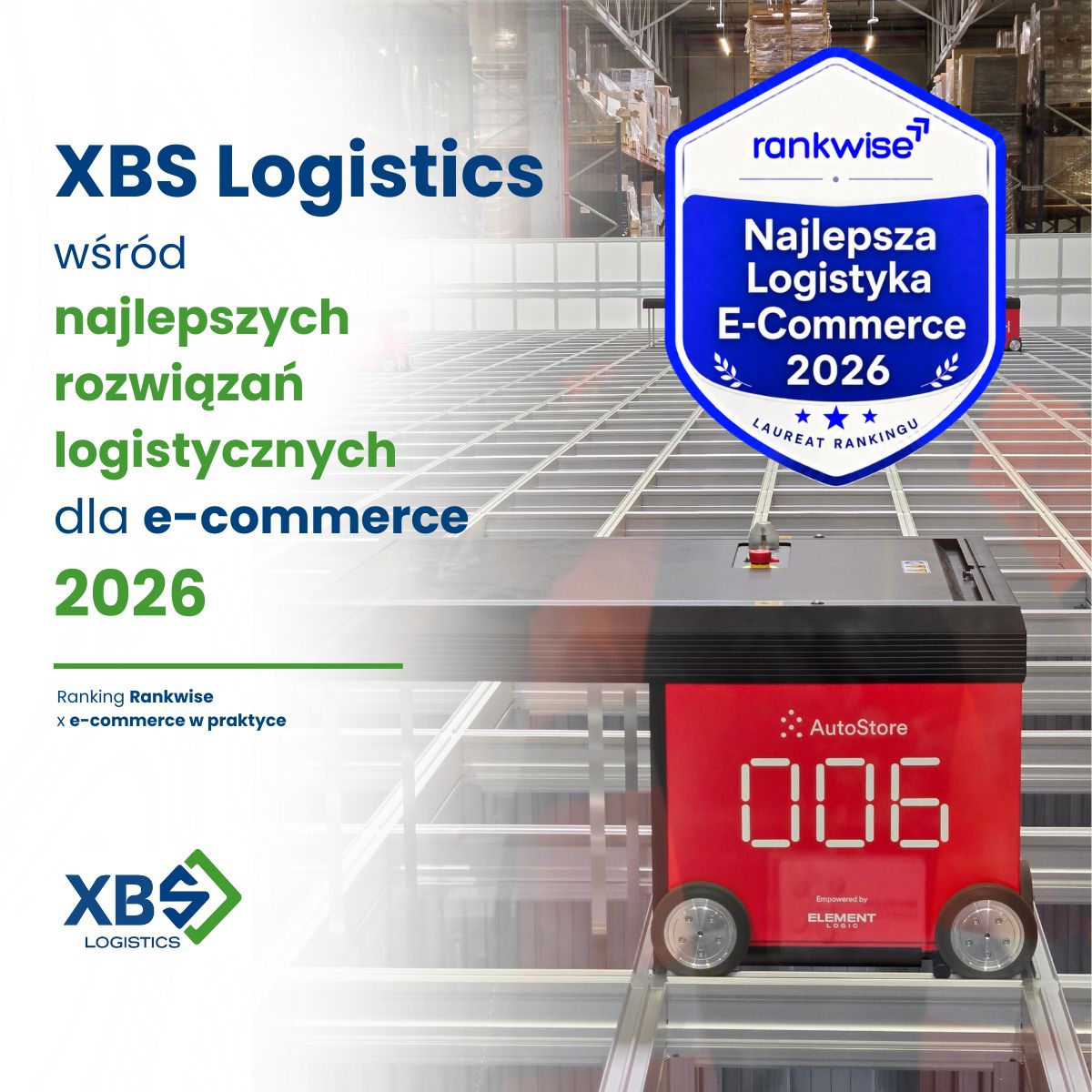 XBS Logistics winner of Rankwise 2026